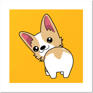 Corgi Butt Posters and Art